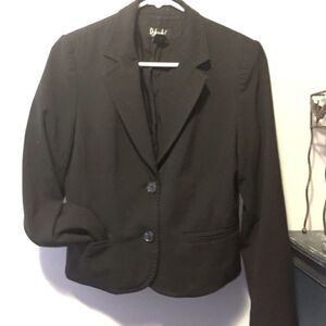 Rafaella Petites 2-Button Blazer Black 10P
